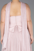 Robe Grande Taille Longue Mousseline Poudre ABU5958