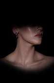 Boucle d'Oreille Or-Argent BT1156