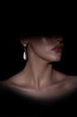 Boucle d'Oreille Nacré-Doré DF1042