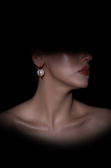 Boucle d'Oreille Nacré-Doré DF1043