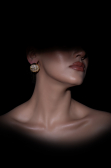 Boucle d'Oreille Nacré-Doré DF1044