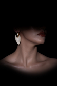 Boucle d'Oreille Nacré-Doré DF1050