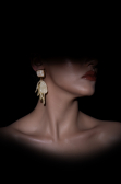 Boucle d'Oreille Nacré-Doré DF1059