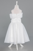Robe de Soirée Enfants Courte Blanc ABK2565