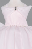 Robe de Mariage Pour Enfant Longue Satin Poudre ABG175