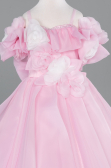Robe de Mariage Pour Enfant Longue Satin Poudre ABG182