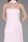 Robe de Soirée Longue Mousseline Poudre ABU6042