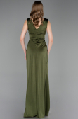 Robe de Soirée Longue Kaki ABU6043