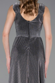 Robe de Soirée Longue Anthracite ABU6045