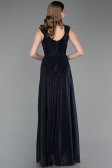 Robe de Soirée Longue Bleu Marine ABU6045