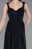 Robe de Soirée Longue Bleu Marine ABU6045