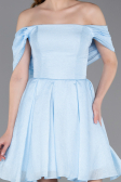 Robe de Cérémonie Courte Bleu clair ABK2604