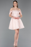 Robe de Cérémonie Courte Poudre ABK2604