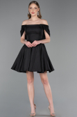 Robe de Cérémonie Courte Noir ABK2604