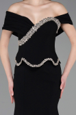 Robe Queue de Poisson Longue Noir ABU6046