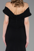 Robe Queue de Poisson Longue Noir ABU6046
