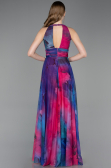 Robe de Soirée Longue Fushia ABU6048