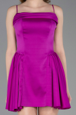 Robe de Cérémonie Courte Satin Fushia ABK2608