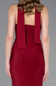 Robe de Soirée Longue Rouge Bordeaux ABU6051