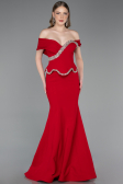 Robe Queue de Poisson Longue Rouge ABU6046