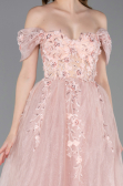 Robe de Soirée Longue Poudre ABU6056