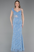 Robe de Soirée Longue Indigo ABU6059