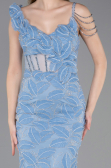 Robe de Soirée Longue Indigo ABU6059