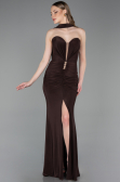 Robe de Soirée Longue Brun ABU6051