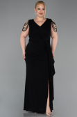 Robe De Soirée Grande Taille Longue Noir ABU5731