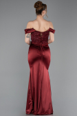 Robe de Soirée Longue Rouge Bordeaux ABU6078