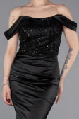 Robe de Soirée Longue Noir ABU6078