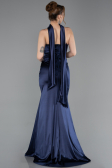 Robe de Soirée Longue Bleu Marine ABU6079