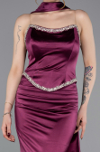 Robe de Soirée Longue Prune ABU6079