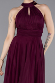 Robe de Cérémonie Courte Prune ABK2612