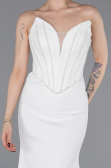 Robe de Soirée Longue Blanc ABU5568