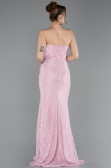 Robe De Soirée Dantelle Longue Poudre ABU6036
