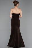 Robe Queue de Poisson Longue Brun ABU6092