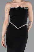 Robe Queue de Poisson Longue Noir ABU6092