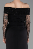 Robe de Soirée Longue Noir ABU6101