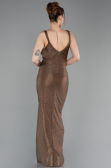 Robe de Soirée Longue Cuivre ABU6105