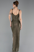 Robe de Soirée Longue Kaki ABU6105