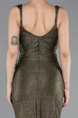 Robe de Soirée Longue Kaki ABU6105