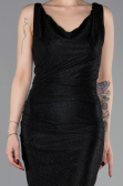 Robe de Soirée Longue Noir ABU6105
