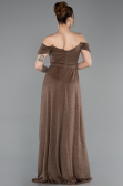 Robe de Soirée Longue Cuivre ABU6107