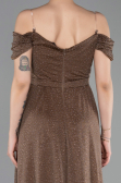 Robe de Soirée Longue Cuivre ABU6107