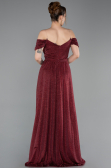 Robe de Soirée Longue Rouge Bordeaux ABU6107