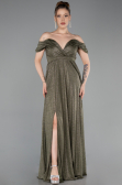 Robe de Soirée Longue Kaki ABU6107