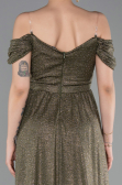 Robe de Soirée Longue Kaki ABU6107