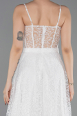 Robe de Soirée Longue Blanc ABU6108