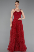 Robe de Soirée Longue Rouge ABU6108